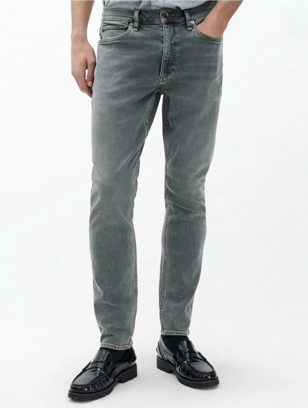 rag & bone Fit 2 Slim Men's Jeans Size 33 Minna Dark Indigo Overdye Stretch